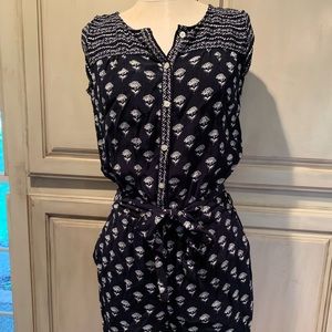 Navy Romper